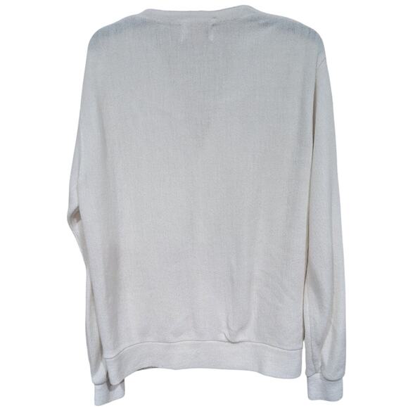 Vintage 1970's Arnold Palmer White Button Up V Neck Cardigan sz L - Picture 4 of 5